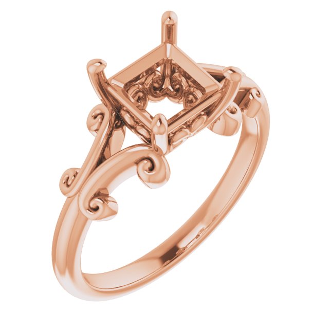 Sculptural Solitaire Ring