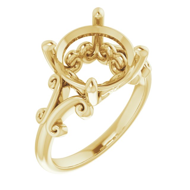 Sculptural Solitaire Ring
