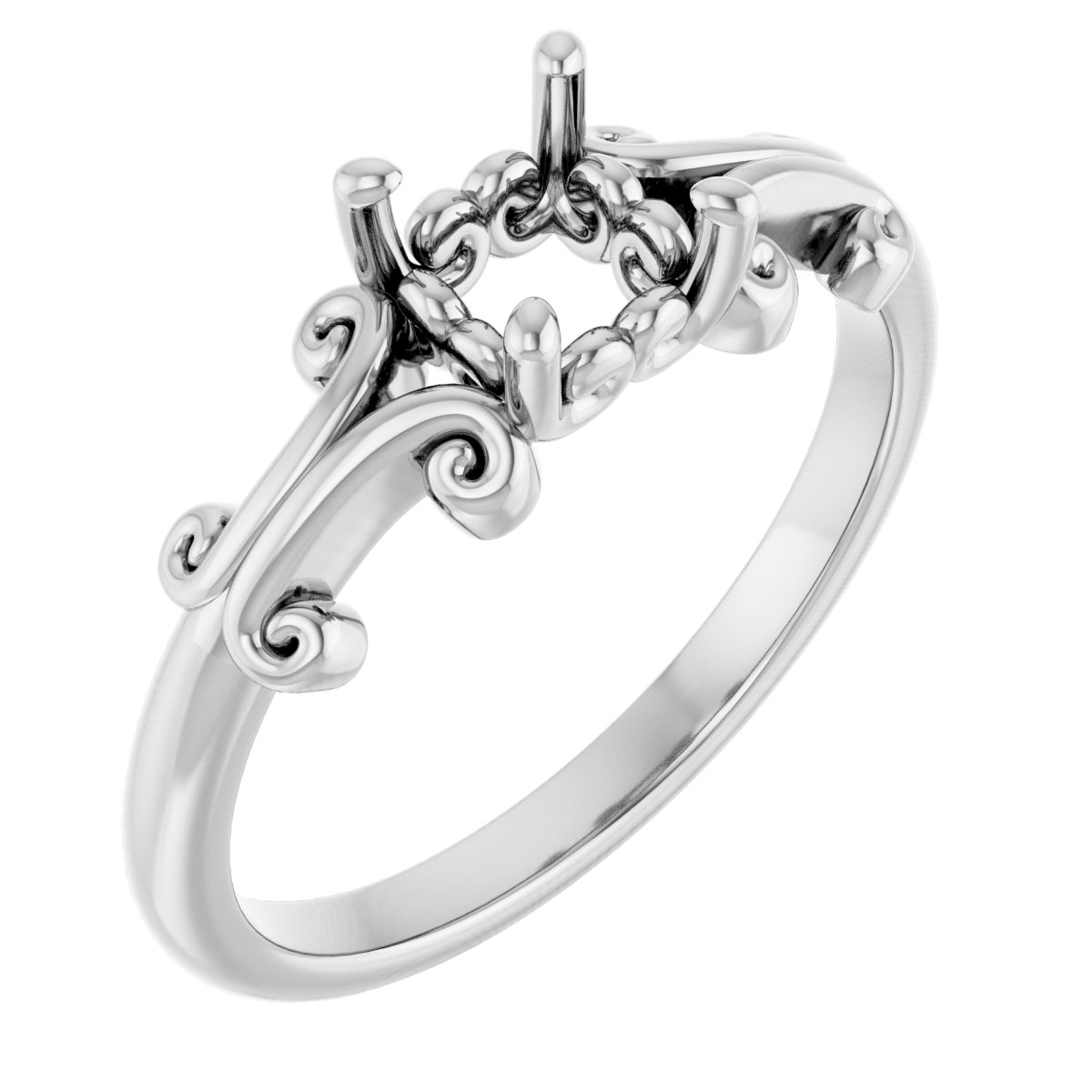 Sculptural Solitaire Ring