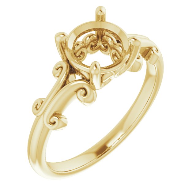 Sculptural Solitaire Ring