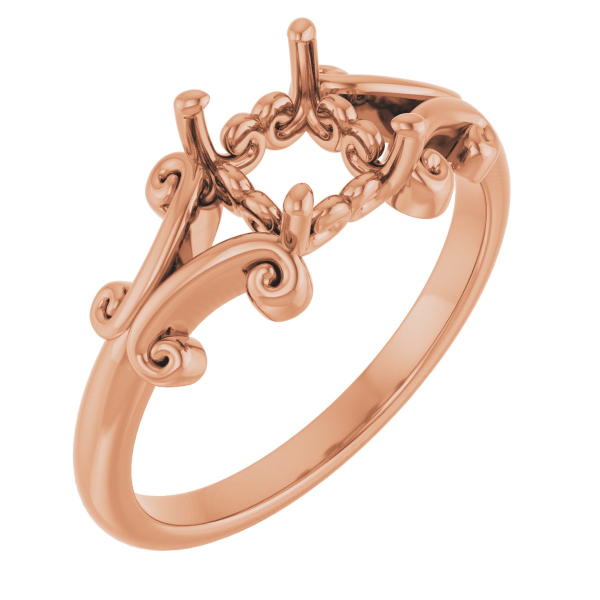 Sculptural Solitaire Ring