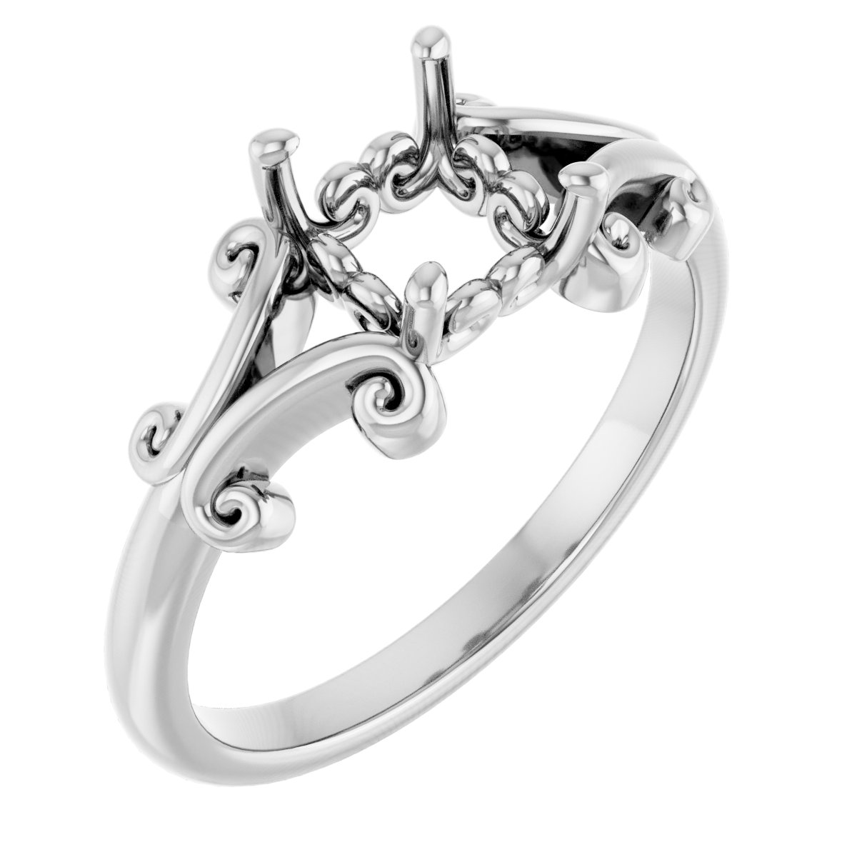 Sculptural Solitaire Ring