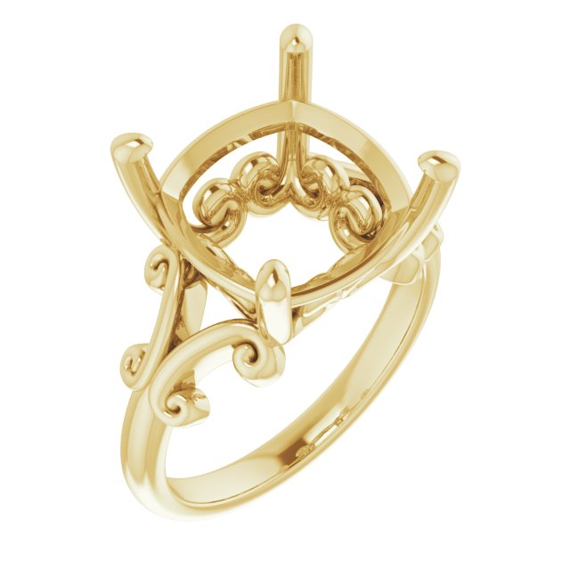 Sculptural Solitaire Ring