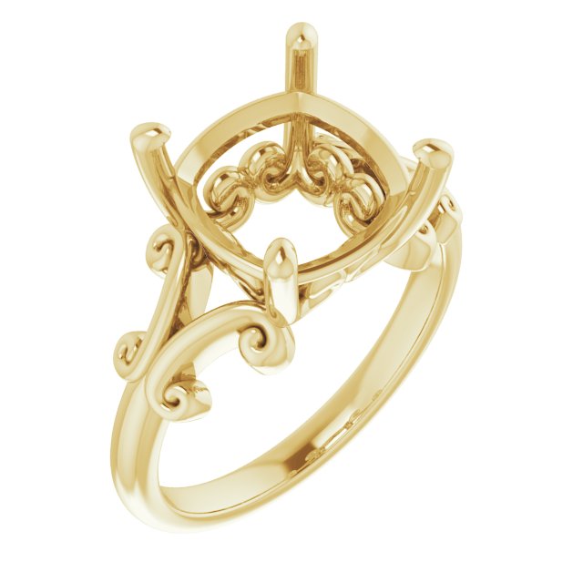 Sculptural Solitaire Ring