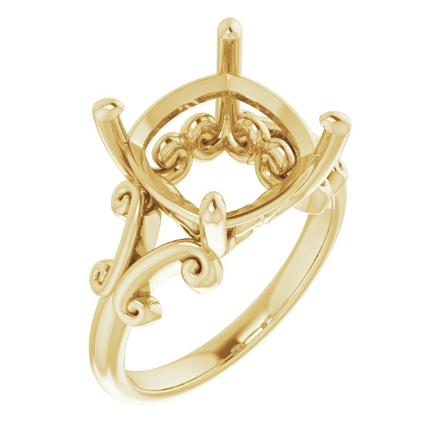 Sculptural Solitaire Ring