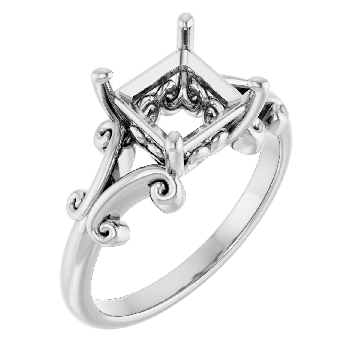 Sculptural Solitaire Ring