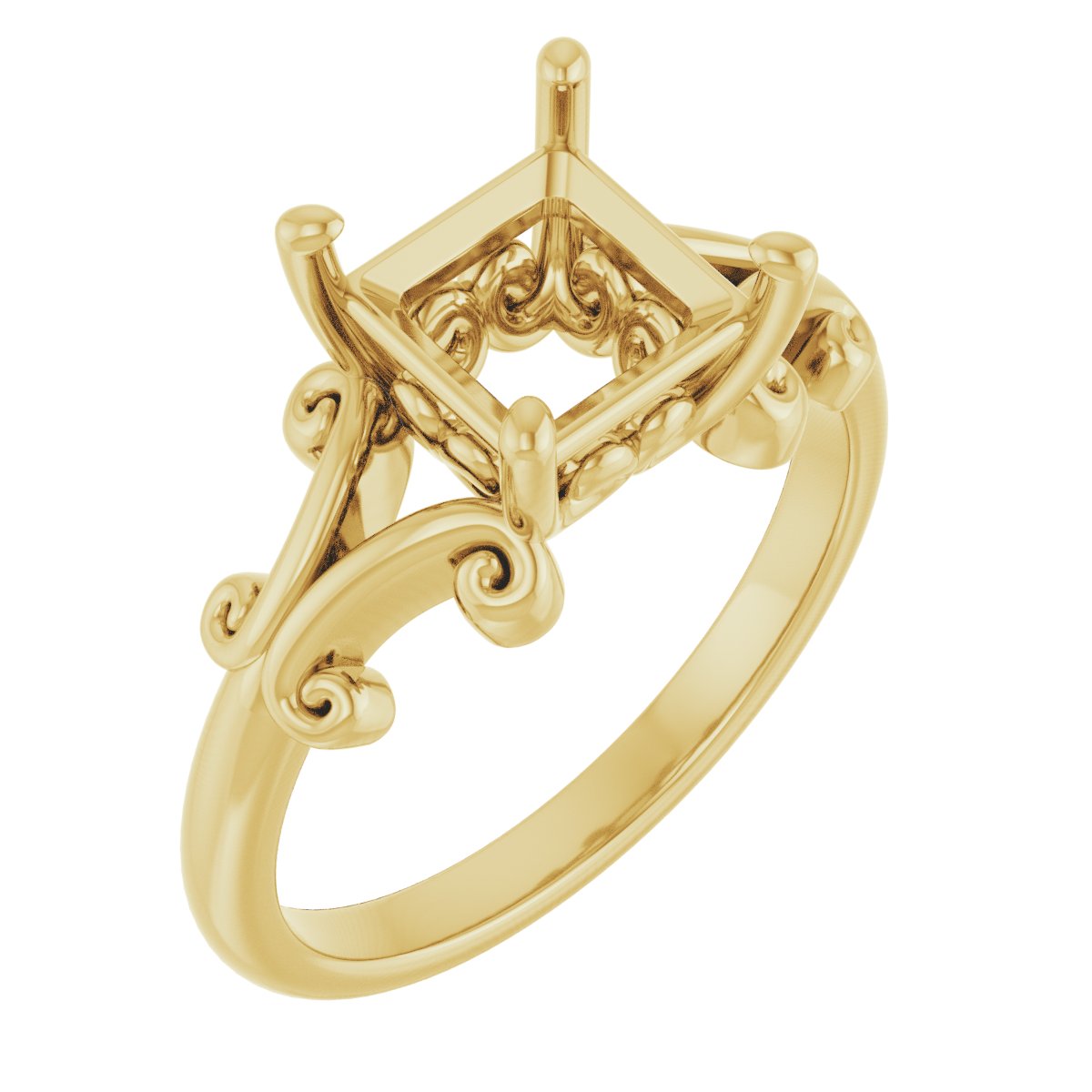 Sculptural Solitaire Ring