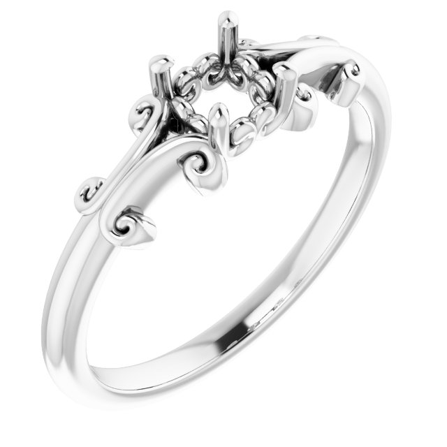 Sculptural Solitaire Ring