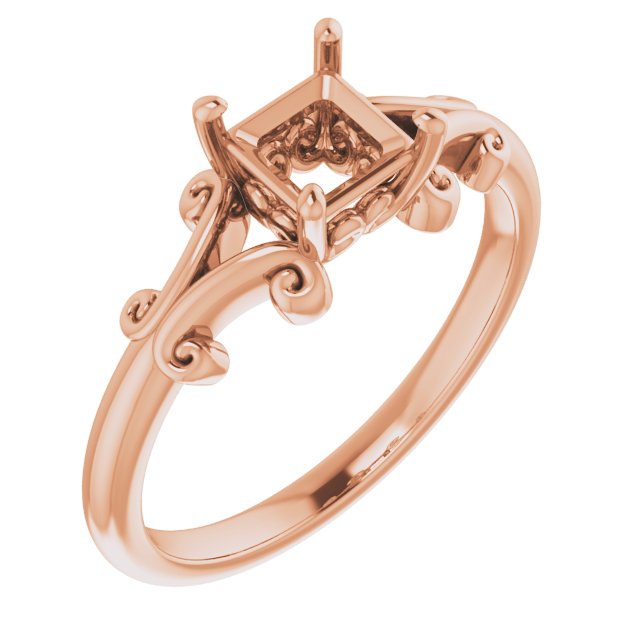 Sculptural Solitaire Ring