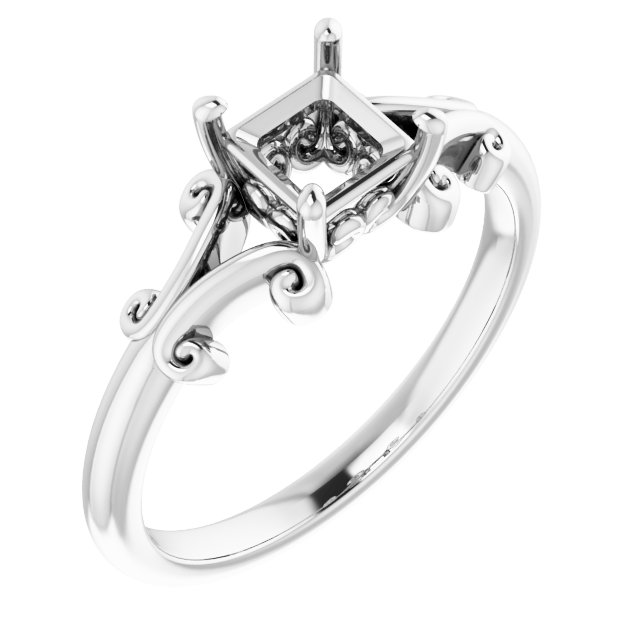 Sculptural Solitaire Ring