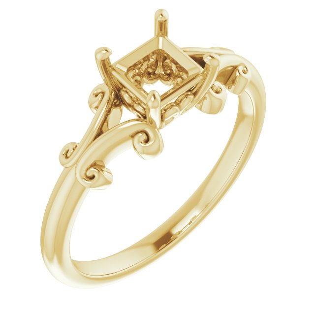 Sculptural Solitaire Ring