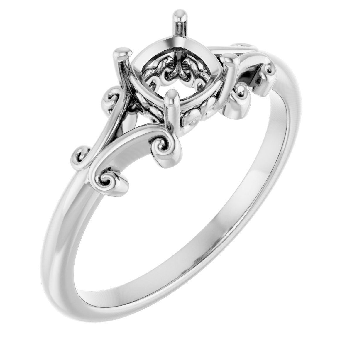 Sculptural Solitaire Ring