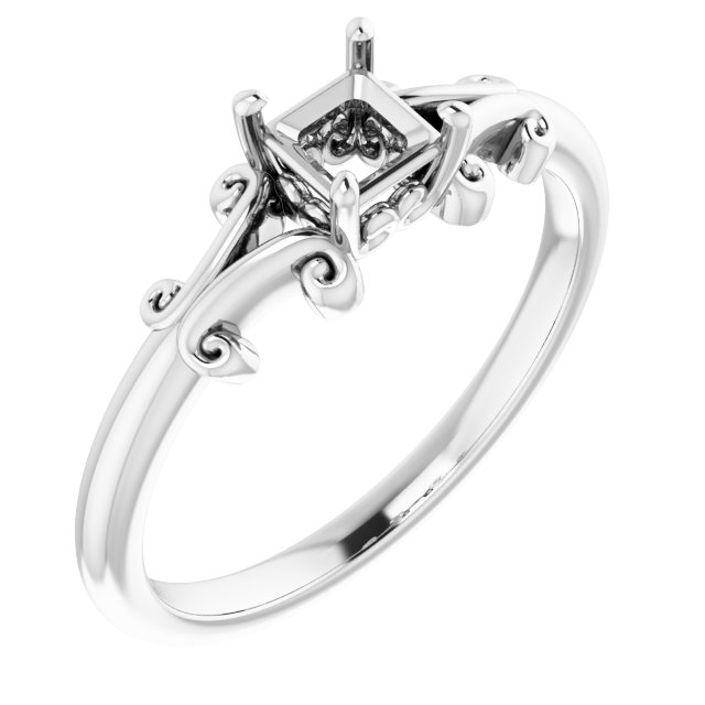 Sculptural Solitaire Ring
