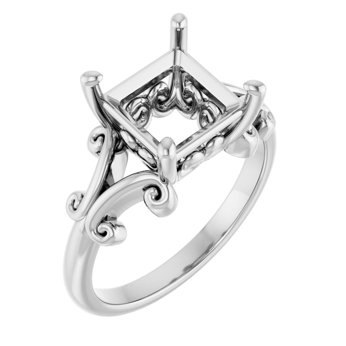 Sculptural Solitaire Ring