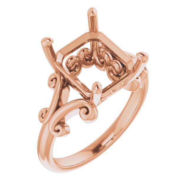 Sculptural Solitaire Ring