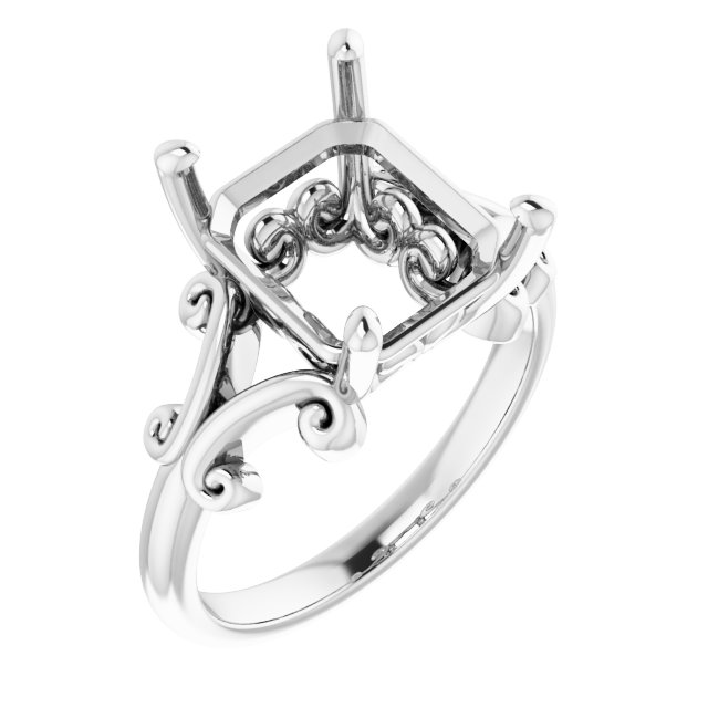 Sculptural Solitaire Ring