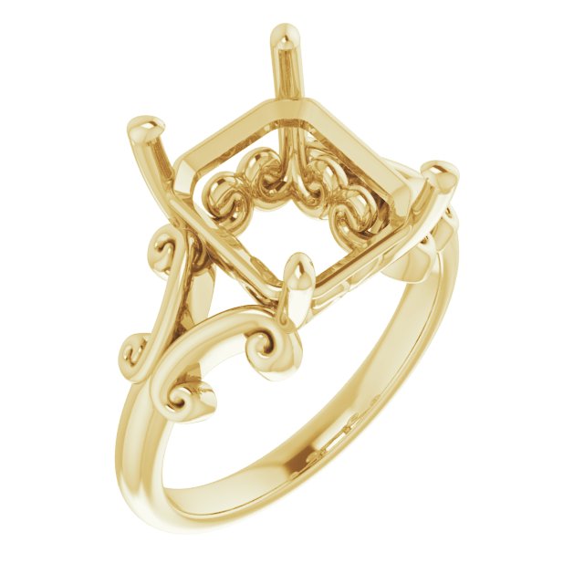 Sculptural Solitaire Ring