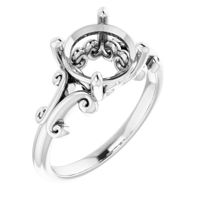 Sculptural Solitaire Ring