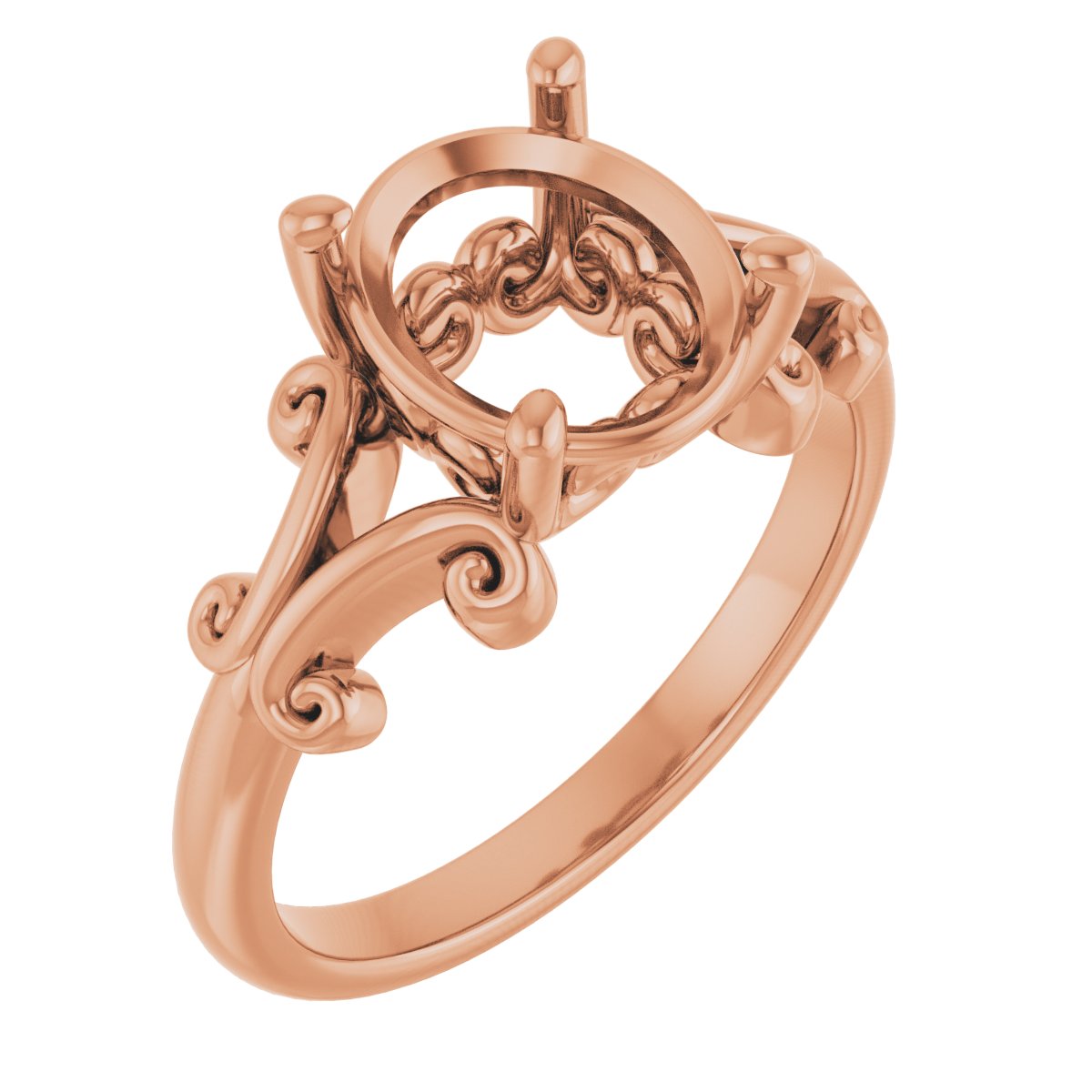 Sculptural Solitaire Ring