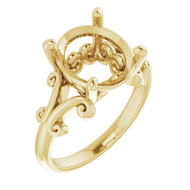Sculptural Solitaire Ring