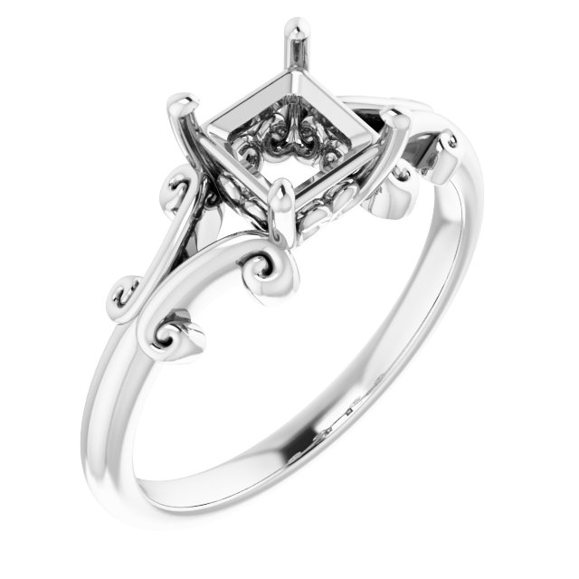 Sculptural Solitaire Ring