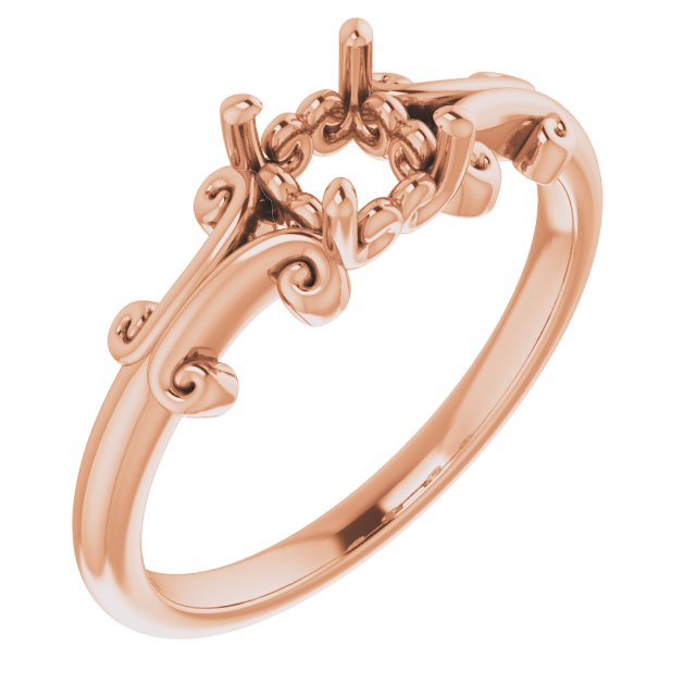 Sculptural Solitaire Ring