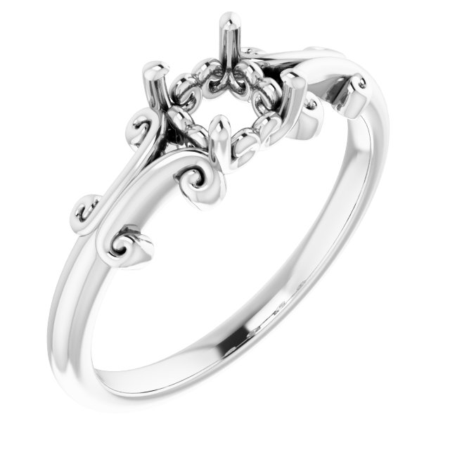 Sculptural Solitaire Ring