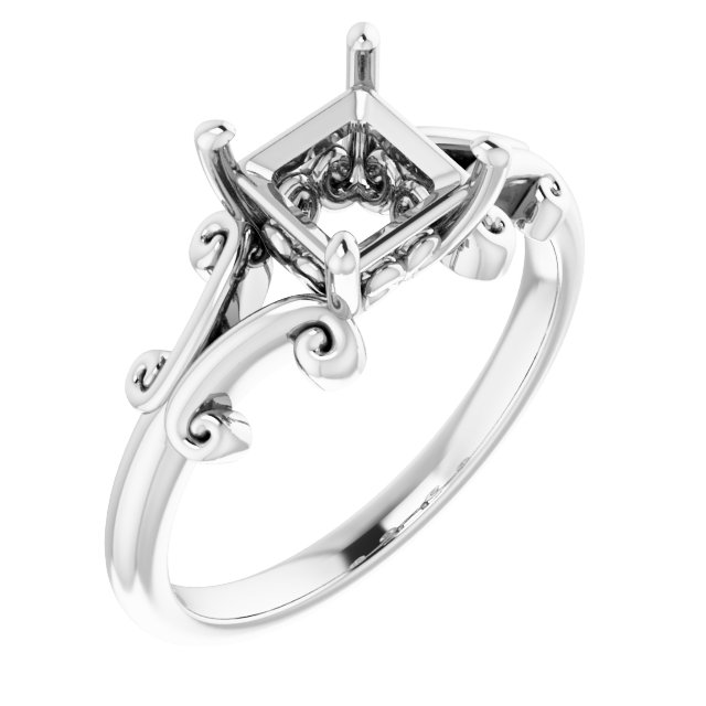 Sculptural Solitaire Ring