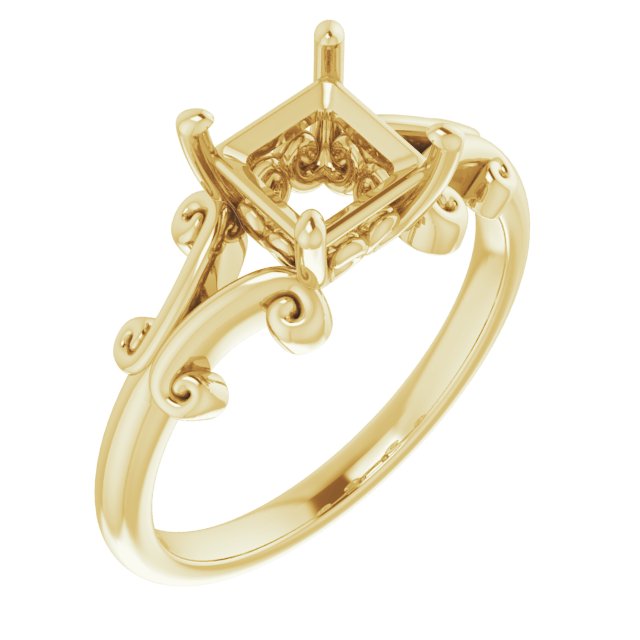 Sculptural Solitaire Ring