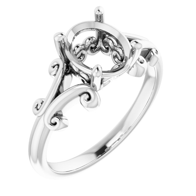 Sculptural Solitaire Ring