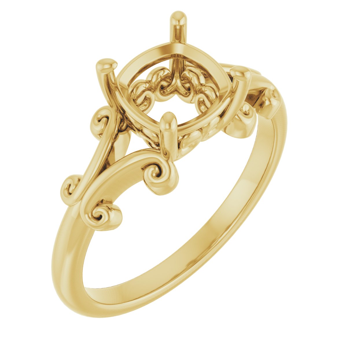 Sculptural Solitaire Ring
