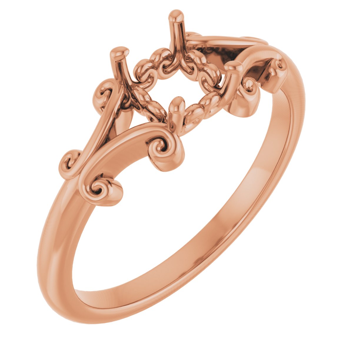 Sculptural Solitaire Ring