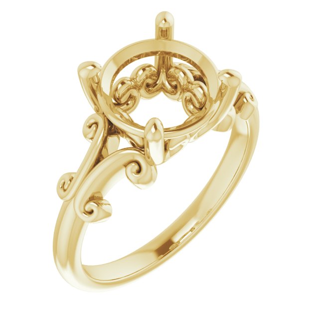 Sculptural Solitaire Ring