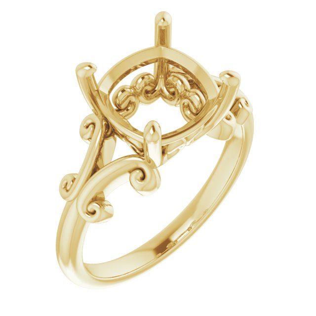 Sculptural Solitaire Ring
