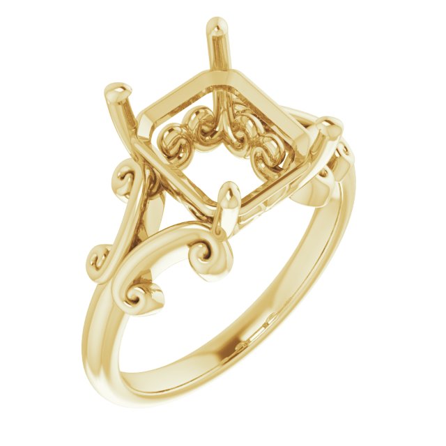 Sculptural Solitaire Ring