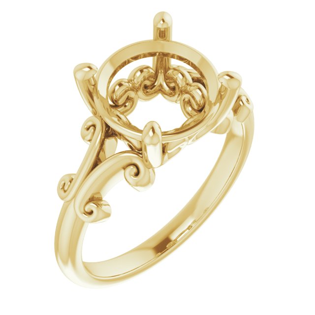 Sculptural Solitaire Ring