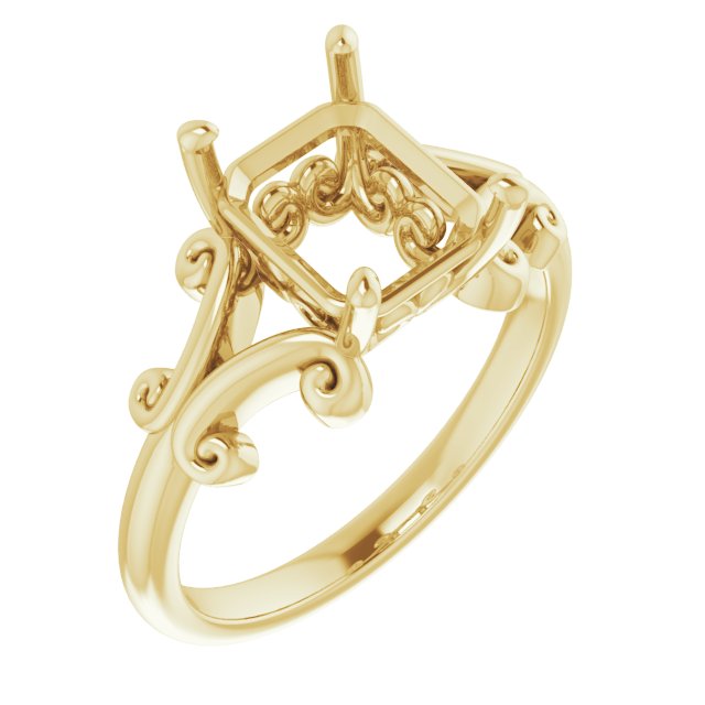 Sculptural Solitaire Ring