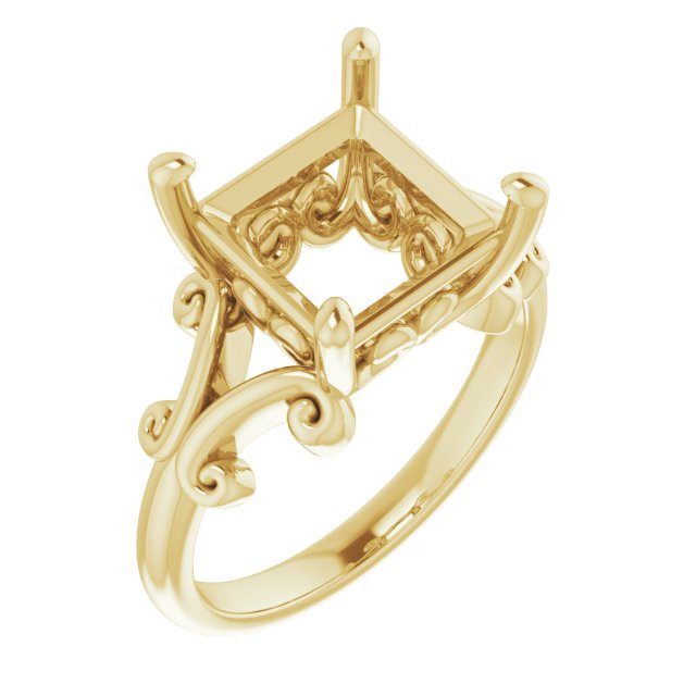 Sculptural Solitaire Ring