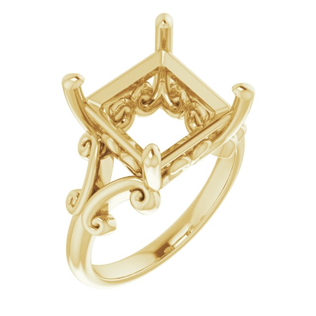 Sculptural Solitaire Ring