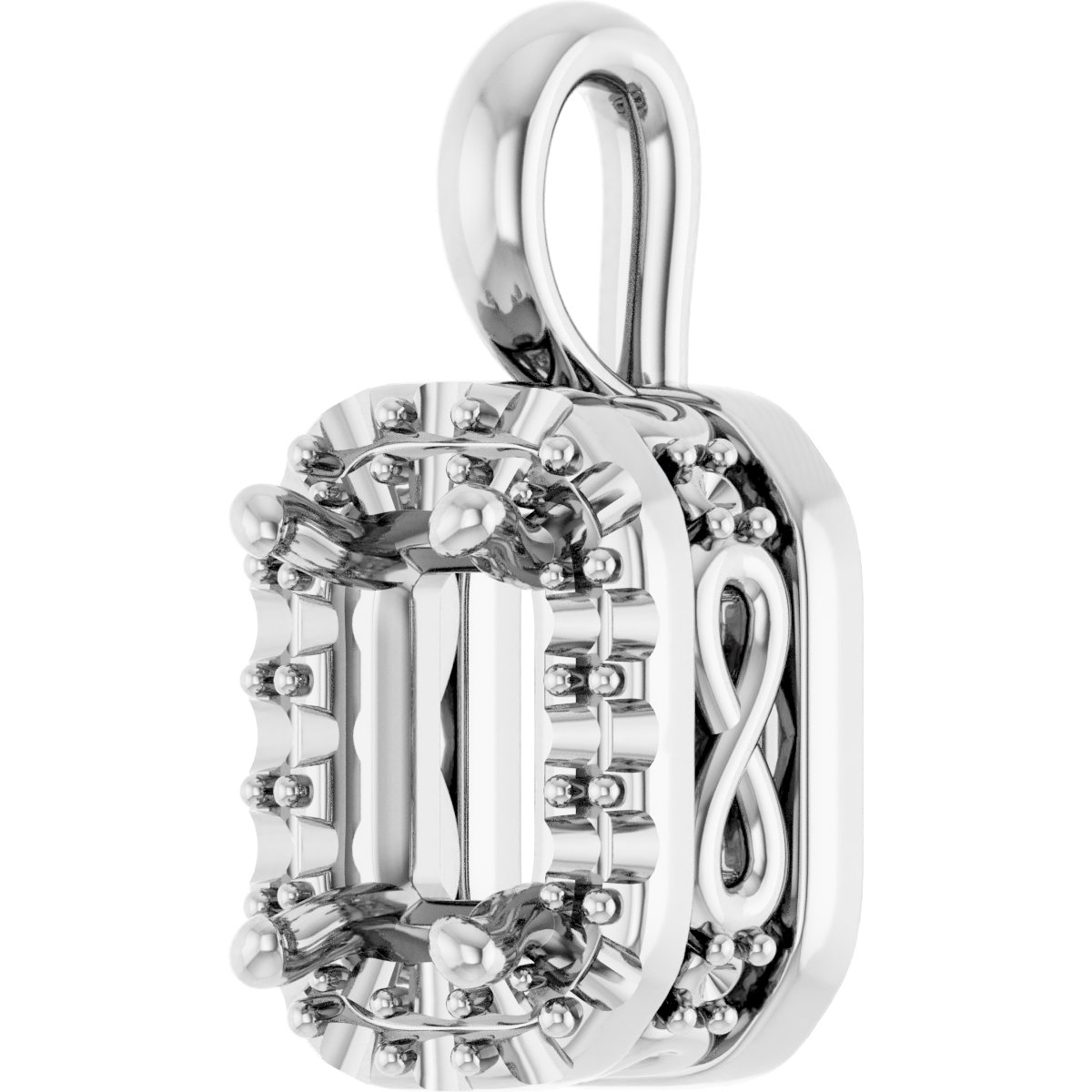 3/8 CTW Natural Diamond Pendant view 2