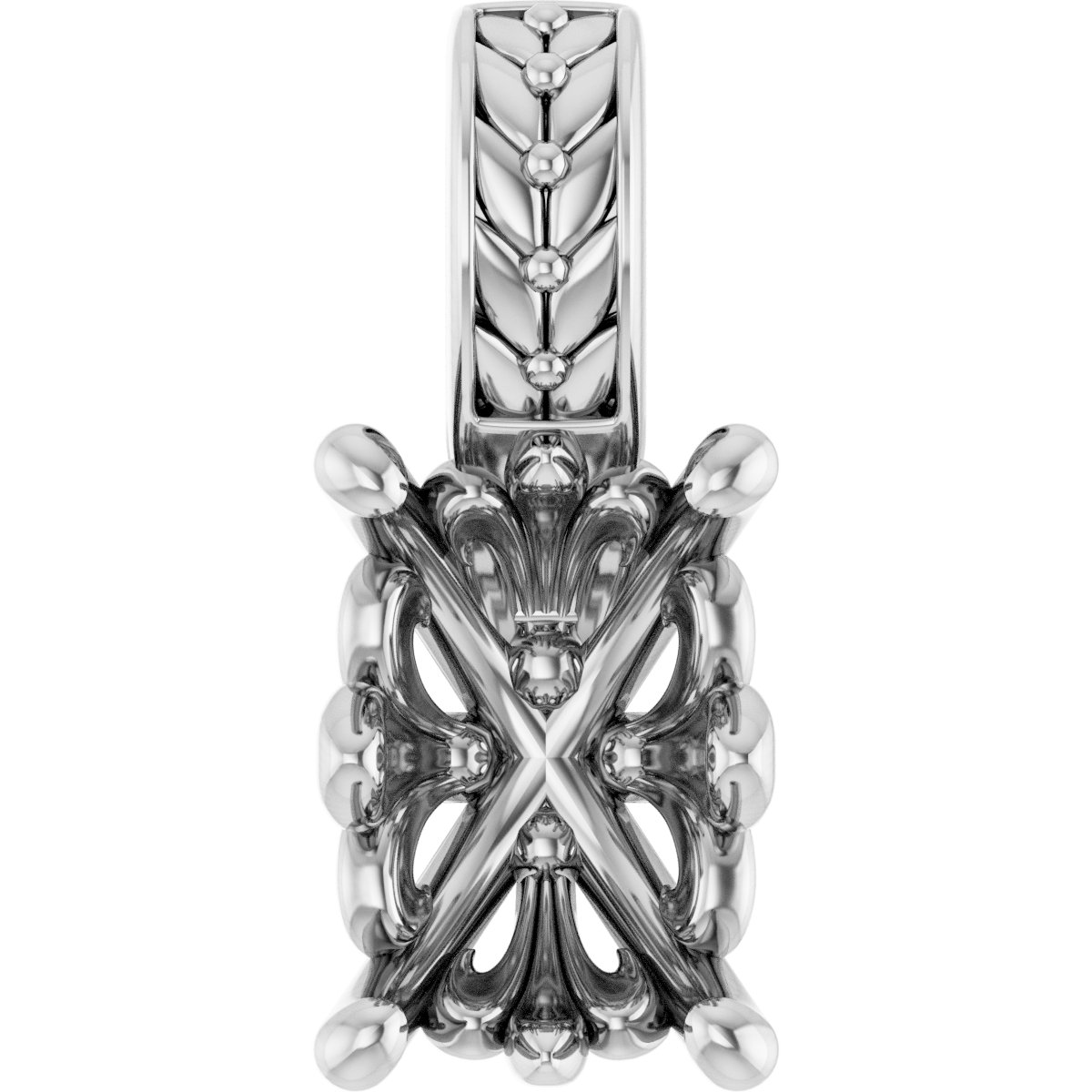 Floral-Inspired Solitaire Pendant