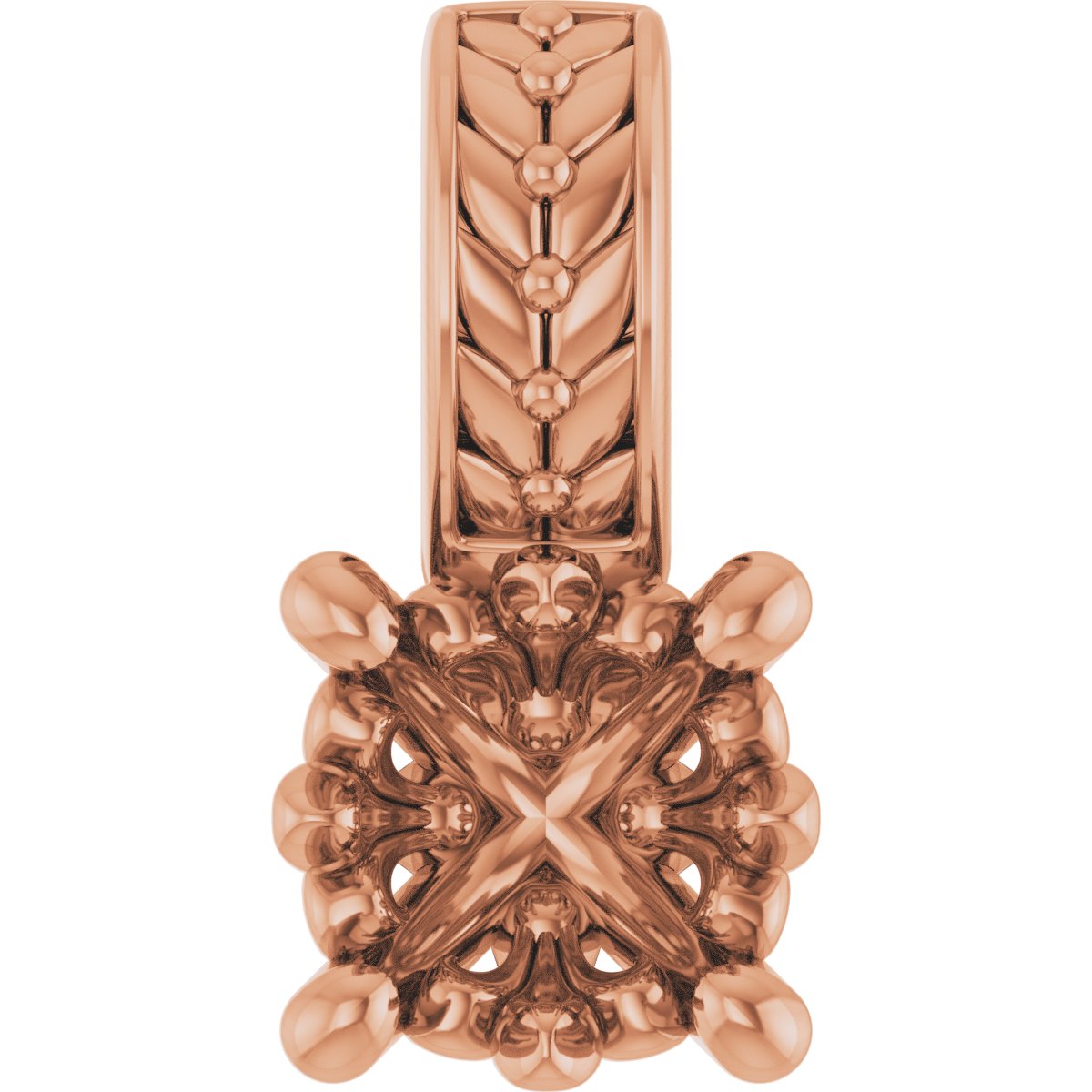 Floral Solitaire Pendant