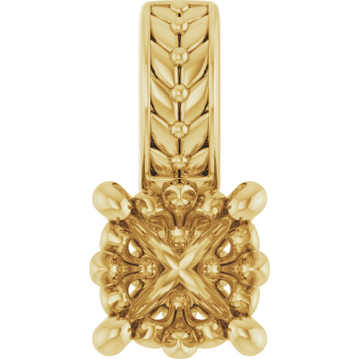 Floral Solitaire Pendant