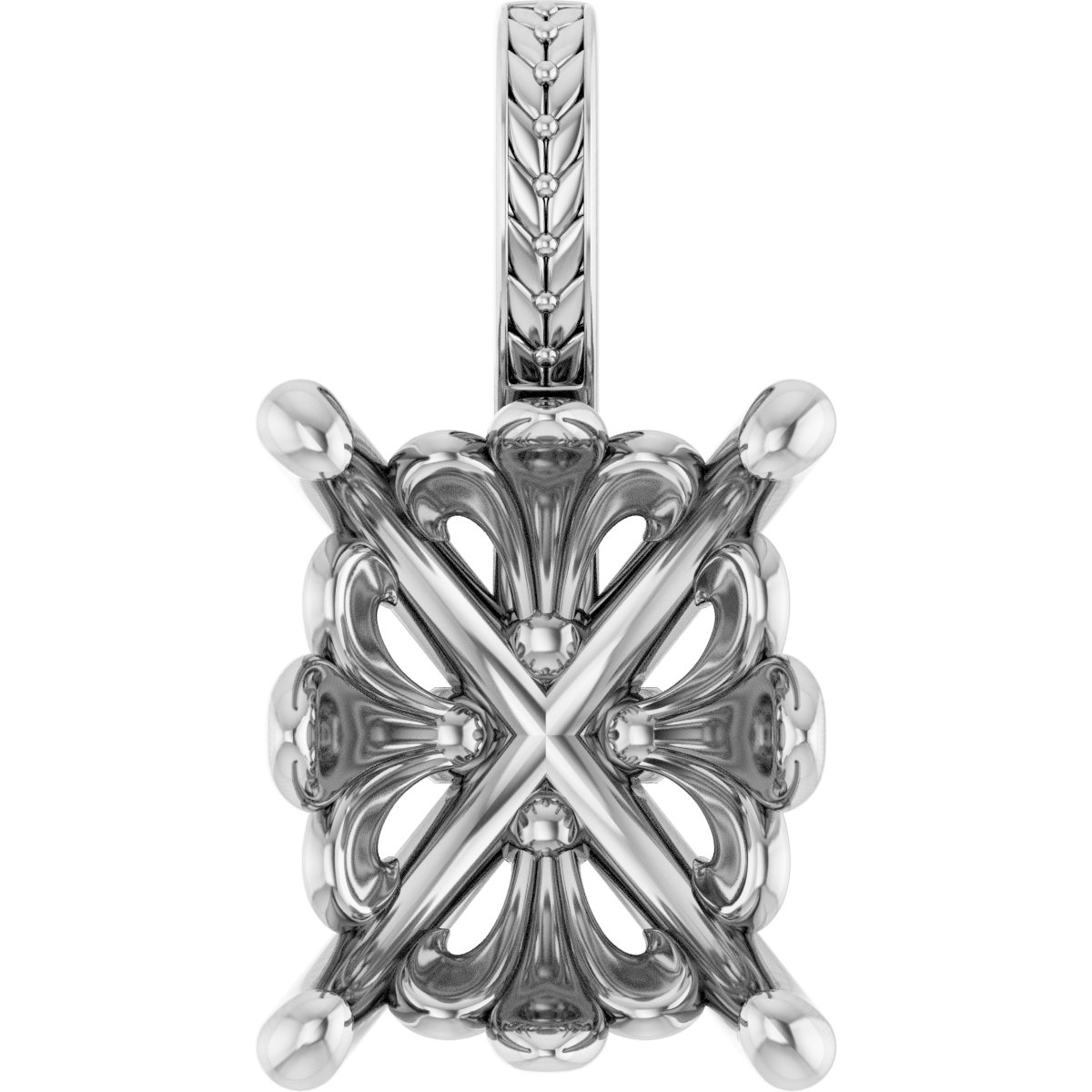 Floral Solitaire Pendant