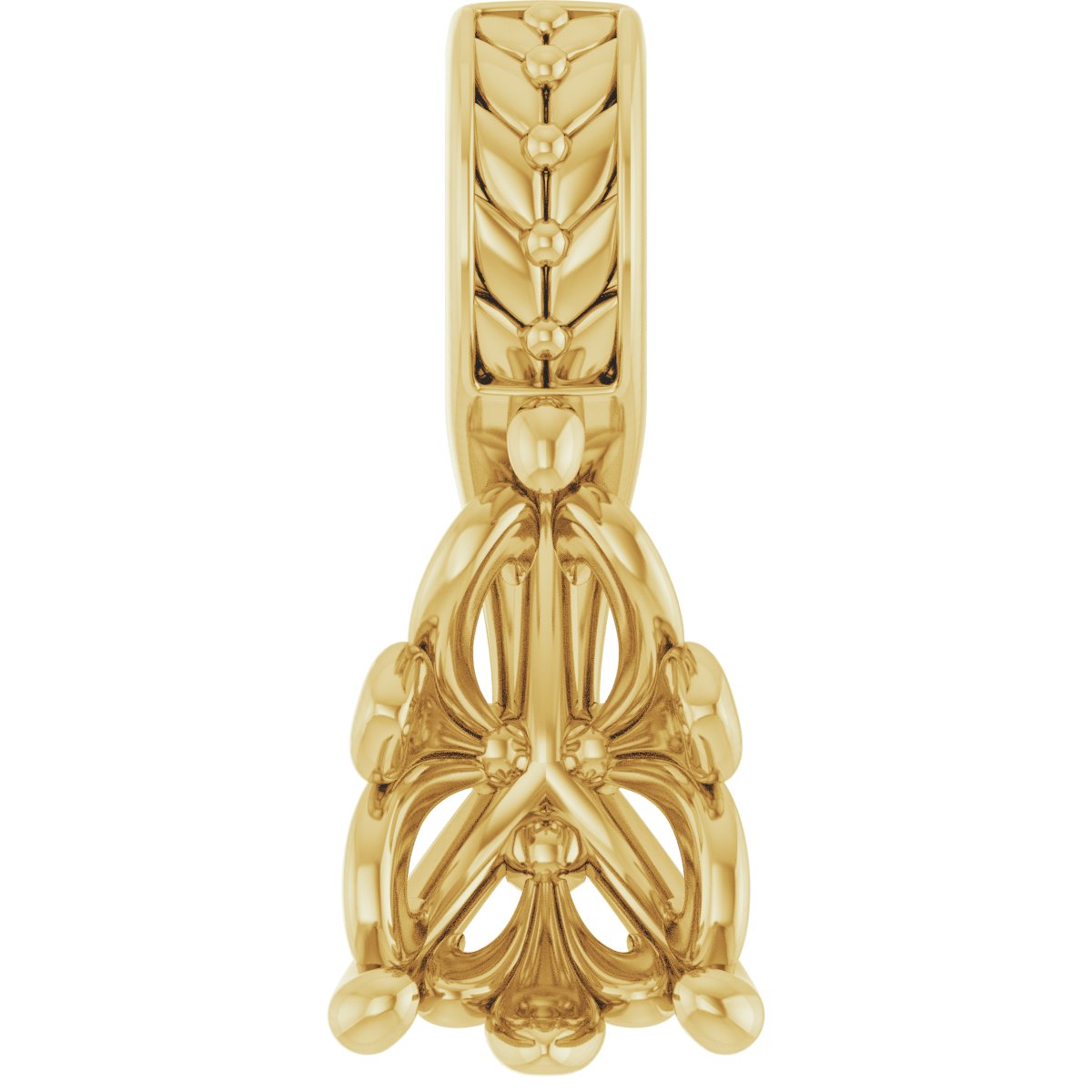 Floral Solitaire Pendant