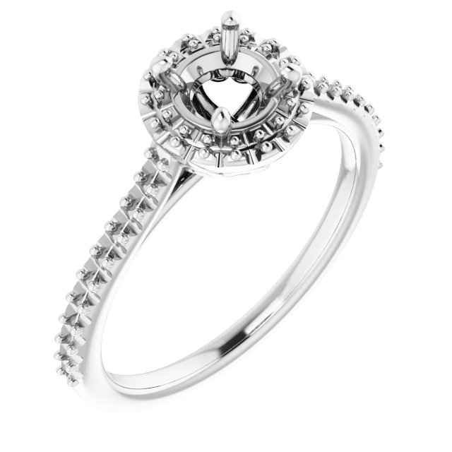 Halo-Style Engagement Ring
