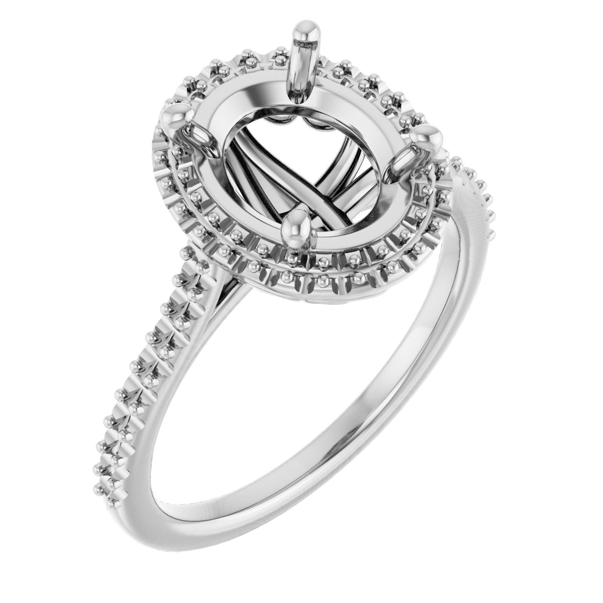 Halo-Style Engagement Ring