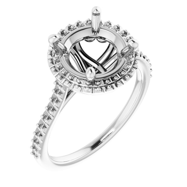 Halo-Style Engagement Ring