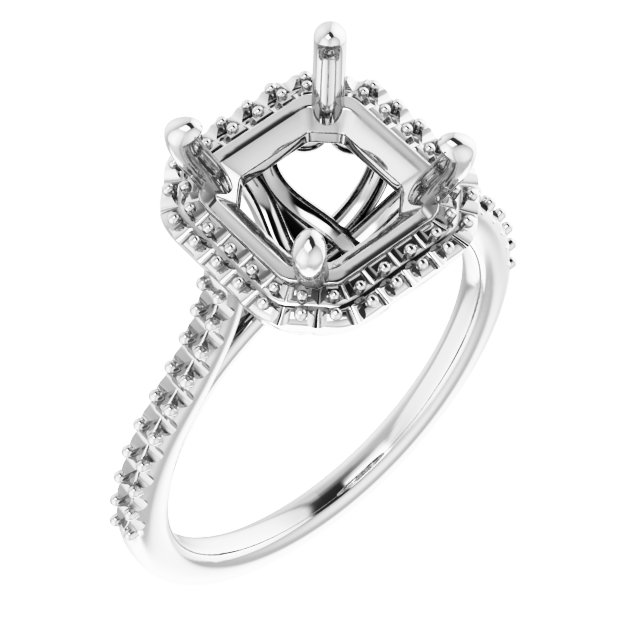 Halo-Style Engagement Ring