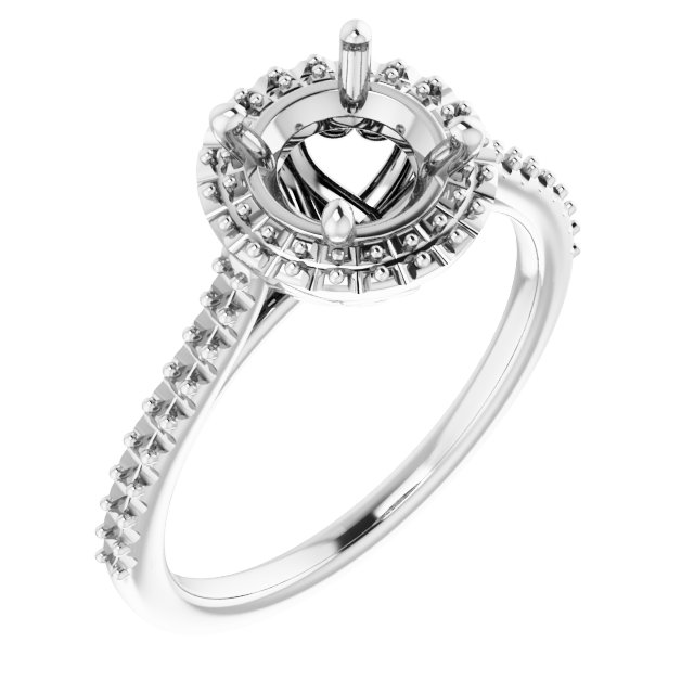Halo-Style Engagement Ring
